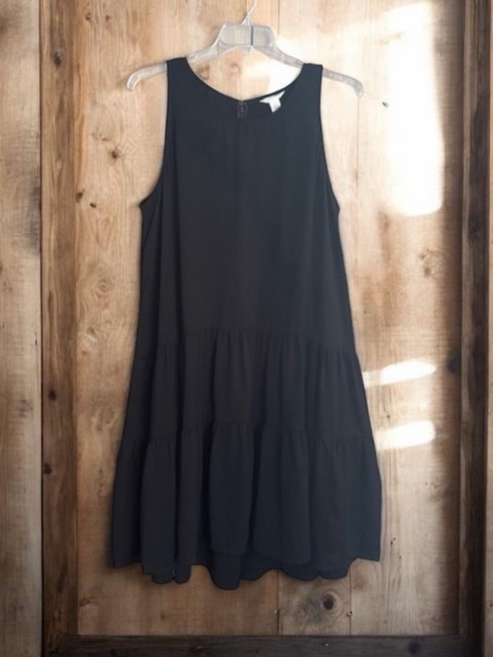 NWT! Caslon Black Sleeveless Tiered Midi Dress | 1X